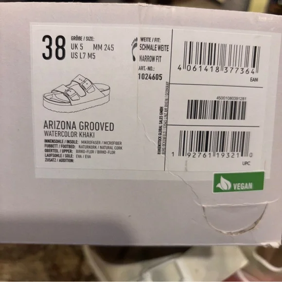 Birkenstock Papillio Green and Cream Sandals NEW - Picture 11 of 11